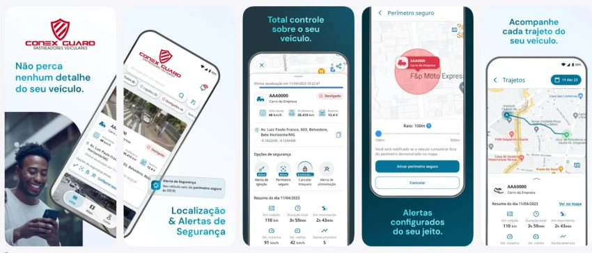 Conex Guard: Rastreamento Veicular 24h - Proteja sua Frota com GConnet